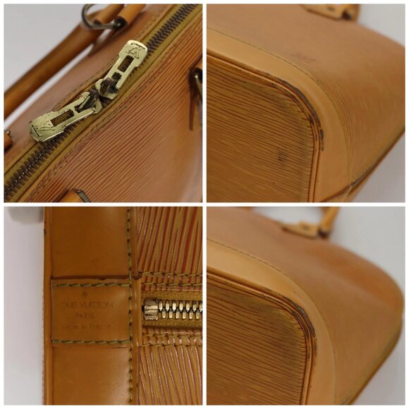 LOUIS VUITTON Epi Alma Hand Bag Yellow LV - Picture 13 of 16